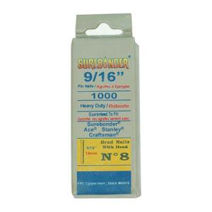 Surebonder #8 Heavy Duty Brad Nails 9/16" - (1000 Count)