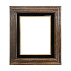 Econo Frame Walnut Stain with Black Liner – 12″ x 16″