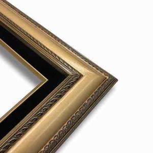 Econo Frame Tuscan Gold with Gold and Black Velvet Liner - 14" x 18"