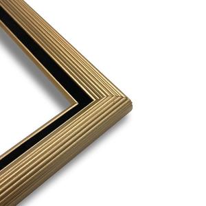 Narrow Gold with Black Liner – 20″ x 24″