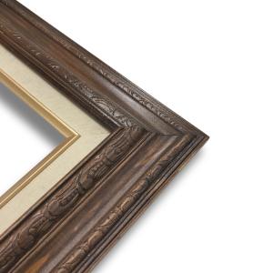 Econo Frame Walnut Stain with Linen Liner - 20" x 24"