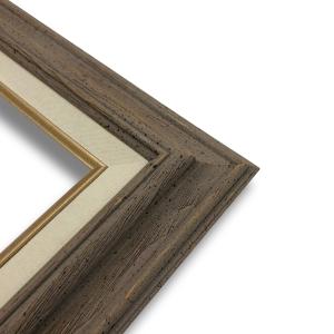 Econo Frame Barnwood with Linen Liner - 22" x 28"
