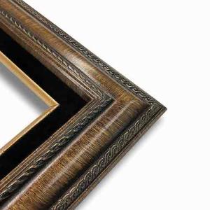 Econo Frame Tuscan Brushed Gold with Black Velvet Liner - 24" x 48"