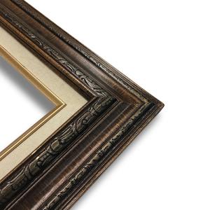 Closeout Econo Frame Brushed Gold with Linen Liner - 4"x5"