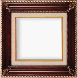 Series 296 Ornate Dark Walnut & Gold Frame with Linen Liner - 12" x 16"