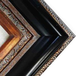Series 446 Black Antique Gold Gallery Deluxe Frame - 16" x 20"