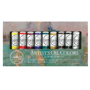 Gamblin Artist's Oil Colors Set & Panel - (10 Pieces) Introductory Set  101100