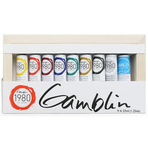 Gamblin 1980 Oil Colors Set & Panel - (10 Pieces)  101110