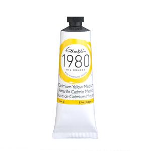 Gamblin 1980 Oil Colors  (1.25oz/37ml) Cadmium Yellow Medium