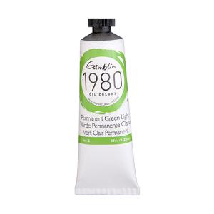 Gamblin 1980 Oil Colors  (1.25oz/37ml) Permanent Green Light