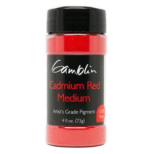 Gamblin Dry Pigment - (4fl oz/47g) Cadmium Red Medium