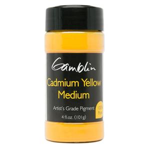 Gamblin Dry Pigment - (4fl oz/47g) Cadmium Yellow Medium
