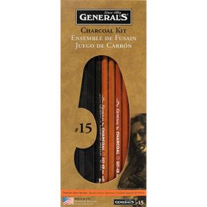 General's Charcoal Drawing Kit - (13 Pieces) #15