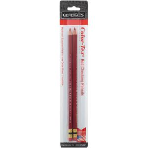 General's Color-Tex Red Checking Pencils - (2 Pack)