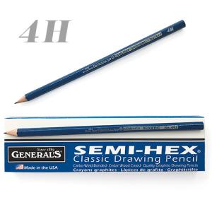 General's Semi-Hex Classic Drawing Pencils - (12 Pack) 4H