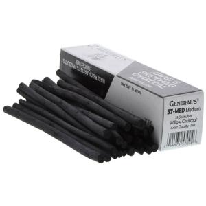 General's Medium Willow Sketching Charcoal 25pk  57-MED