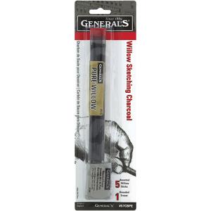 General's Willow Sketching Charcoal - (5 Pack) Assorted Sizes 57CBPE