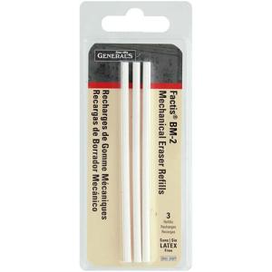 General's Factis BM-2 Mechanical Eraser Refills - (3 Pack)