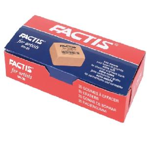 General 1x1 Factis Gum Eraser Box-30ct