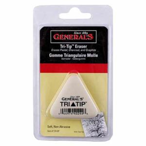Tri-Tip Soft Triangular White Eraser Blistercard