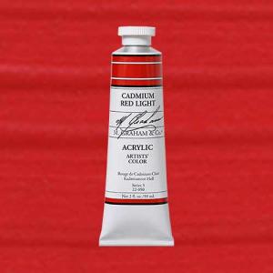 M. Graham & Co. Acrylic Paint - (2oz/60ml) Cadmium Red Light