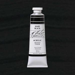 M. Graham & Co. Acrylic Paint - (2oz/60ml) Mars Black