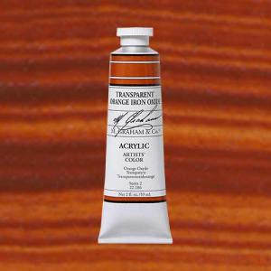 M. Graham & Co. Acrylic Paint - (2oz/60ml) Transparent Orange Iron Oxide