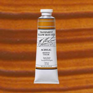 M. Graham & Co. Acrylic Paint - (2oz/60ml) Transparent Yellow Iron Oxide