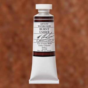 M. Graham & Co. Watercolor Paint  (0.5oz/15ml) Burnt Umber