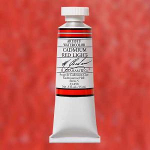 M. Graham & Co. Watercolor Paint  (0.5oz/15ml) Cadmium Red Light