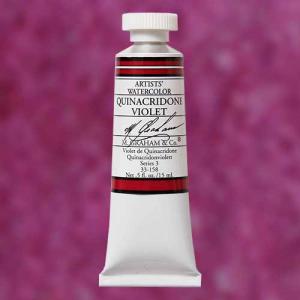 M. Graham & Co. Watercolor Paint  (0.5oz/15ml) Quinacridone Violet