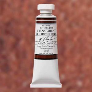 M. Graham & Co. Watercolor Paint  (0.5oz/15ml) Transparent Red Iron Oxide