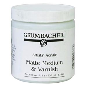 Grumbacher Acrylic Medium & Varnish - (8oz/236ml) Matte