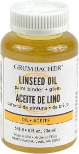 Grumbacher Linseed Oil - (8oz/237ml)