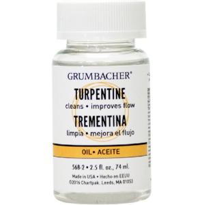 Grumbacher Turpentine - (2.5oz/74ml)  568-2