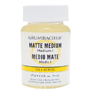 Grumbacher Matte Oil Painting Medium I - (2.5oz/74ml)  575-2