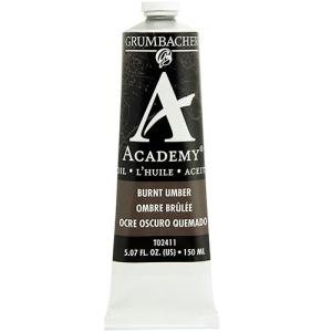 Grumbacher Academy Oil Paint - (5oz/150ml) Burnt Umber