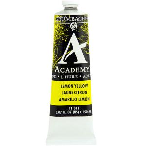 Grumbacher Academy Oil Paint - (5oz/150ml) Lemon Yellow