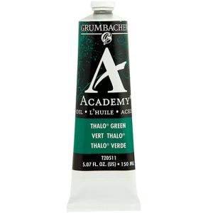 Grumbacher Academy Oil Paint - (5oz/150ml) Thalo Green (Blue Shade)
