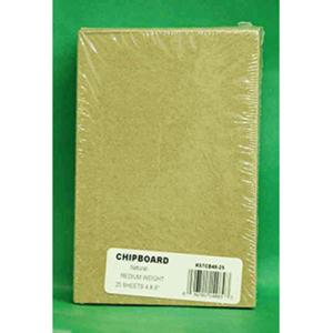 Chipboard Med Weight 4x6 Inch pk 25 Sheets