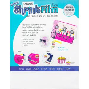 Grafix Shrink Film 8.5" x 11" - (6 Sheets) Sanded
