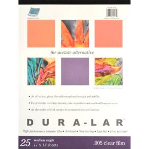 Grafix Dura-Lar Film Pad 11" x 14" - (25 Sheets) Clear