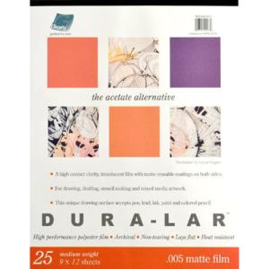 Grafix Dura-Lar Film Pad 9" x 12" - (25 Sheets) Matte