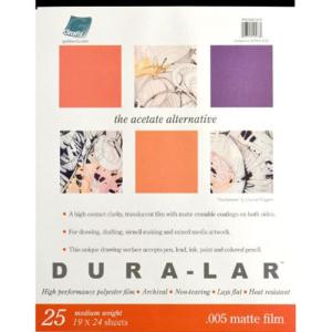 Grafix Dura-Lar Film Pad 19" x 24" - (25 Sheets) Matte