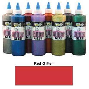 Handy Art Washable Glitter Glue - (4oz/118ml) Red