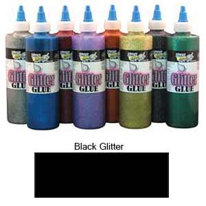 Handy Art Washable Glitter Glue - (4oz/118ml) Black