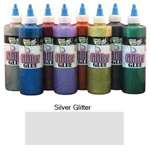 Handy Art Washable Glitter Glue - (4oz/118ml) Silver