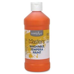 Handy Art Little Masters Washable Tempera Paint - (16oz/473ml) Orange