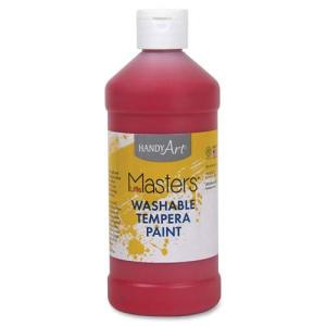 Handy Art Little Masters Washable Tempera Paint - (16oz/473ml) Red