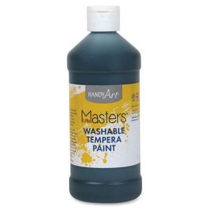 Handy Art Little Masters Washable Tempera Paint - (16oz/473ml) Black